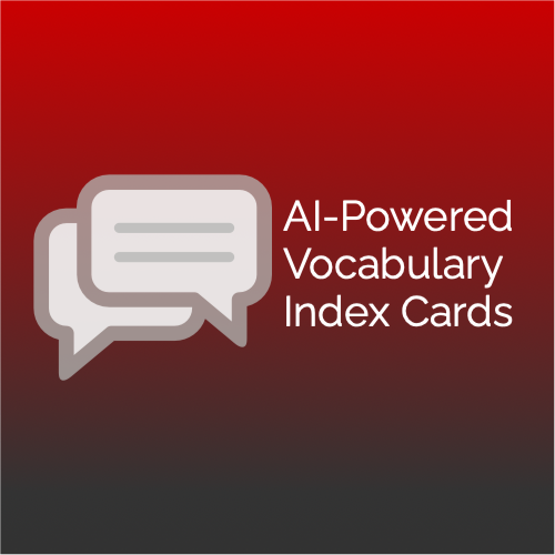 AI-Powered Vocabulary Index Cards featured image